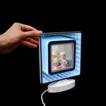 3D Mavi Sonsuz Led Işıklı Sihirli Ayna Çerçeve