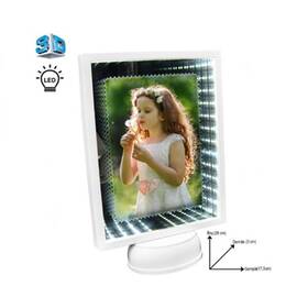 3D Sonsuz Led Işıklı Fotoğraflı Sihirli Ayna Çerçeve