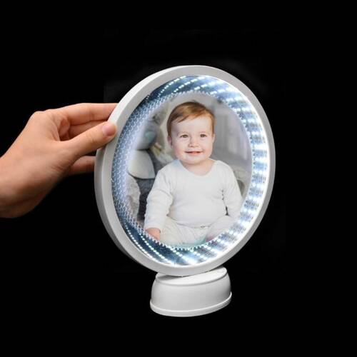 3D Sonsuz Led Işıklı Fotoğraflı Sihirli Ayna Çerçeve