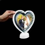 Sevgiliye Hediye 3D Sonsuz Led Işıklı Kalp Çerçeve