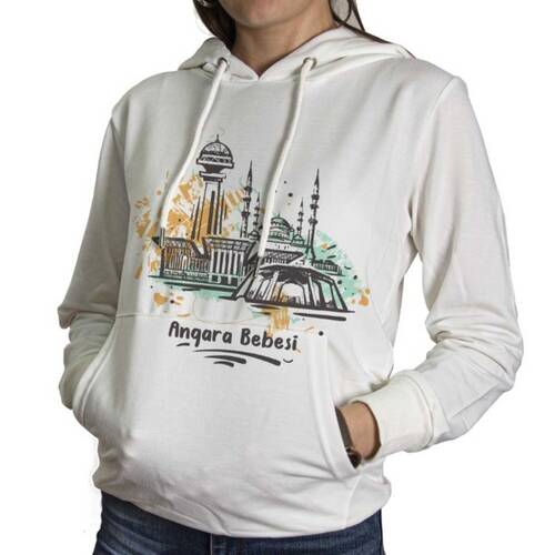 L Beden Angara Bebesi Yazılı Ankara Tasarımlı Sweatshirt