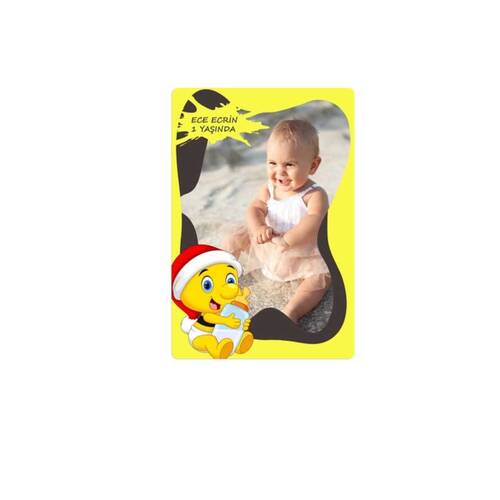 10X15 Ebat Arı Bebek Buzdolabı Magneti