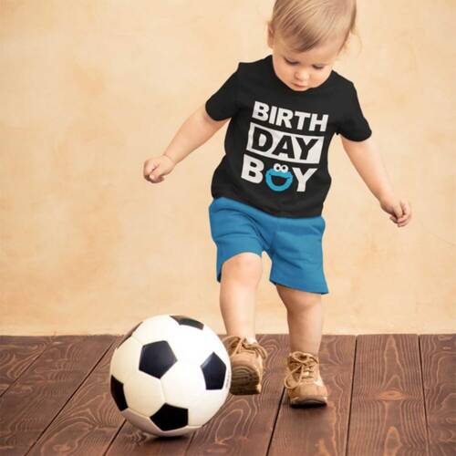 Erkek Çocuk Doğum Günü Hediyesi İsme Özel Siyah Tişört