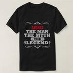 Çocuk 3 Beden Kişiye Özel The Man The Myth The Legent T-Shirt