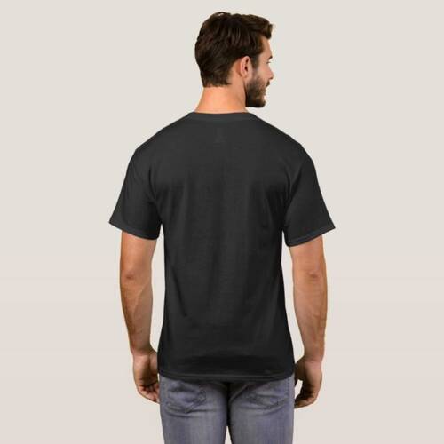 Kişiye Özel İsimli Unisex Siyah Tişört