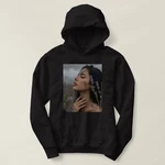 S Beden Fotoğraf Baskılı Siyah Sweat Sweatshirt