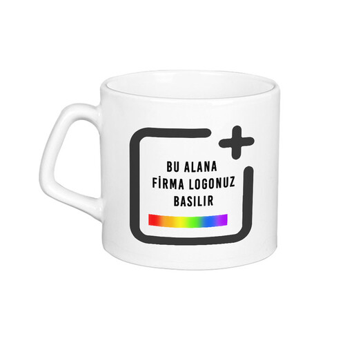 Firmalara Özel Logo Baskılı Toptan Afilli Porselen Fincan