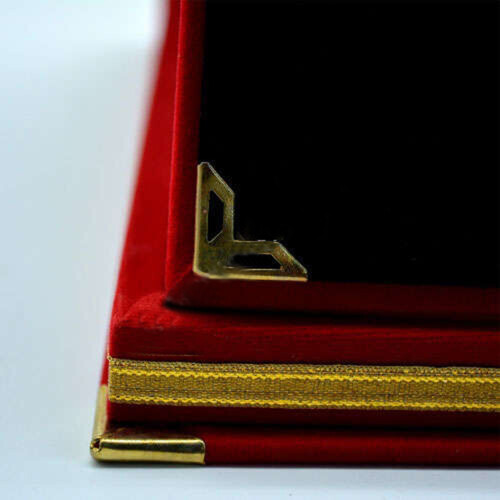 Kişiye Özel İsimli Kırmızı Kadife Plaket - Küçük