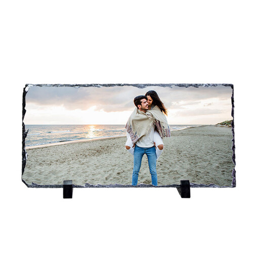 Kişiye Özel Fotoğraflı Dikdörtgen Doğal Taş Çerçeve - 16X30cm