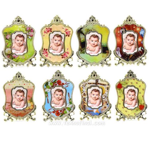 Fotoğraflı Doğum Günü İşlemeli Magnet Çerçeve