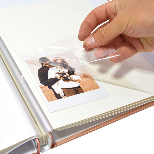 Yapışkanlı Manyetik Fotoğraf Albüm 24X27cm - Altın Sarısı