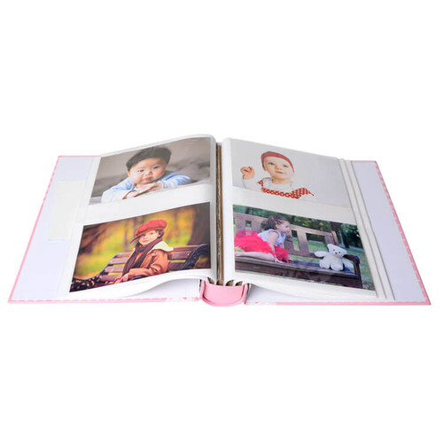 200'Lük 10X15 Kız Çocuk Bebek Kutulu Fotoğraf Albümü - Pembe