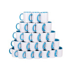 1000 Adet Firmalara Özel Logo Baskılı Toptan Mavi Kupa Bardak