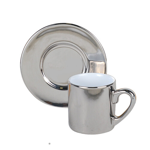 Kişiye Özel Harfli İsimli Türk Kahvesi Fincanı - Gümüş