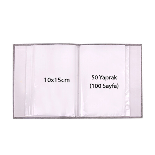 100'Lük Dokulu 10X15 Fotoğraf Albümü  O