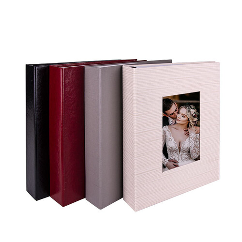 100'Lük Pencereli 15X21 Fotoğraf Albümü - Kırmızı