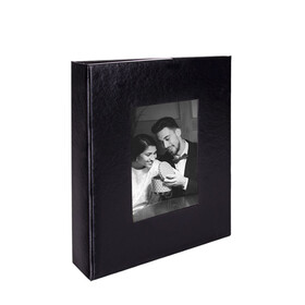 100'Lük Pencereli 15X21 Fotoğraf Albümü - Siyah