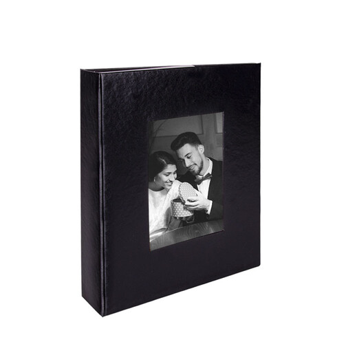 100'Lük Pencereli 15X21 Fotoğraf Albümü - Siyah
