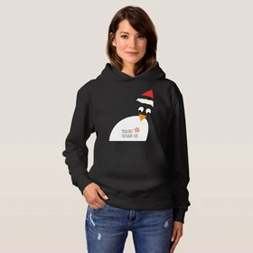 Kişiye Özel Yeni Yıl Yılbaşı Hediyesi Penguen Sweatshirt