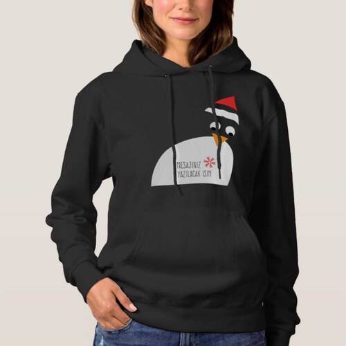 Kişiye Özel Yeni Yıl Yılbaşı Hediyesi Penguen Sweatshirt