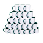 1000 Adet Firmalara Özel Logo Baskılı Toptan Yeşil Kupa Bardak