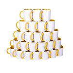 250 Adet Firmalara Özel Logo Baskılı Toptan Sarı Kupa Bardak
