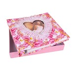 Yapışkanlı Kutulu Dantelli Fotoğraf Albümü - 22x25cm ÇİÇEKLİ ( VARYANT !!! )