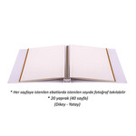 Yapışkanlı Kutulu Dantelli Fotoğraf Albümü - 22x25cm ÇİÇEKLİ ( VARYANT !!! )
