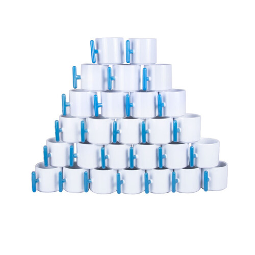 500 Adet Adet Logo Baskılı Toptan T Kupa Bardak - Mavi