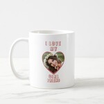 Kişiye Özel Fotoğrafınızın Bulunduğu Love My Girl Friend Yazılı Kupa
