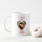 Kişiye Özel Fotoğrafınızın Bulunduğu Love My Girl Friend Yazılı Kupa