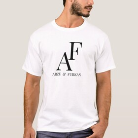 İsimli Harfli Beyaz Tshirt