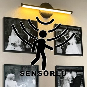Hareket Sensörlü Pilli Aplik Lamba