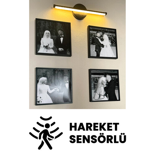 Hareket Sensörlü Pilli Aplik Lamba