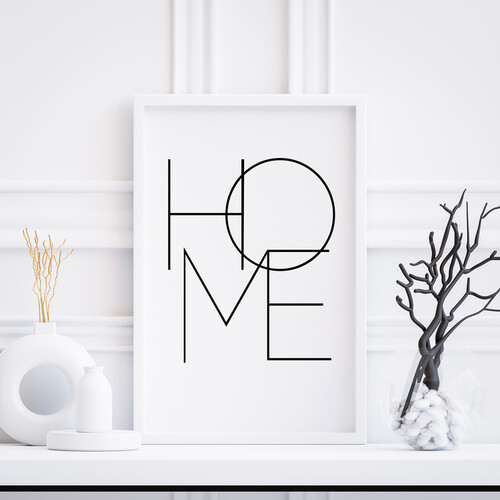 Home 20X30 Beyaz Çerçeve