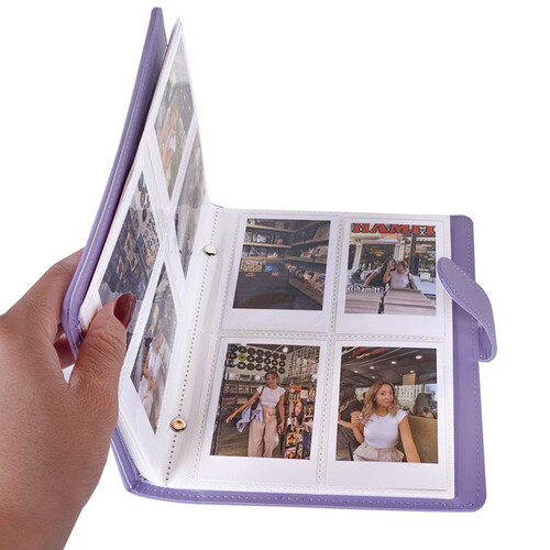 Deri Instax Polakart Fotoğraf Albümü