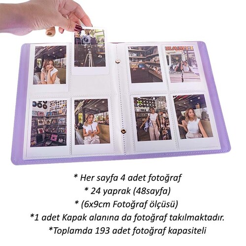 İnstax Polakart Pencereli Fotoğraf Albümü