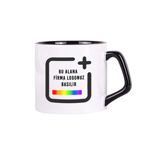 Firmalara Özel Logo Baskılı Toptan Afilli Porselen Fincan