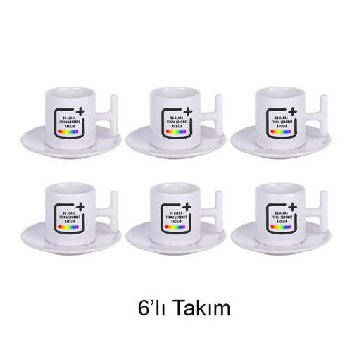 Firmaya Özel Toptan T Kuplu Türk Kahvesi Fincan