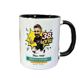 Firmalara Özel Logo Baskılı Toptan Siyah Kupa Bardak