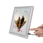 Kalpli Led Işıklı Kristal Fotoğraf Çerçeve