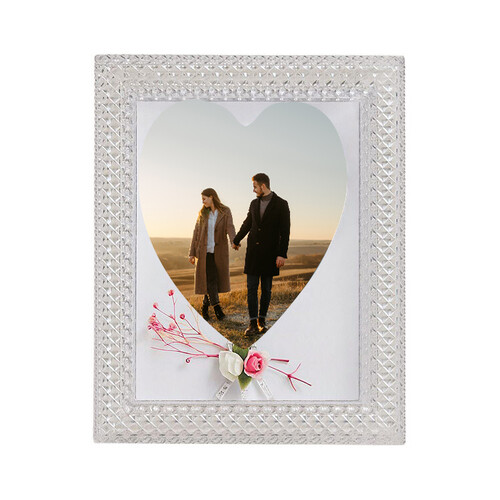 Kalpli Led Işıklı Kristal Fotoğraf Çerçeve