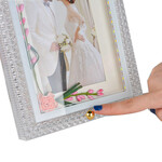 Ledli Pembe Çiçekli Fotoğraf Çerçeve
