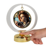 Ledli Anı Çemberi Fotoğraflı Abajur