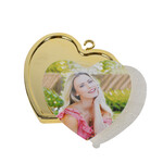 Ledli Aşk Çemberi Fotoğraflı Abajur