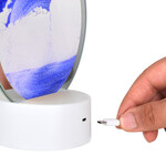 Işıklı Dekoratif Sulu Yuvarlak Kum Saati