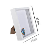 Ahşap Beyaz Derin Çerçeve Kutu