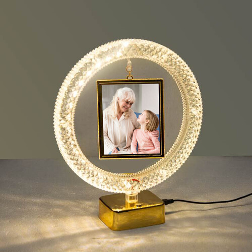 Led Işıklı Kristal Çember Fotoğraf Çerçevesi