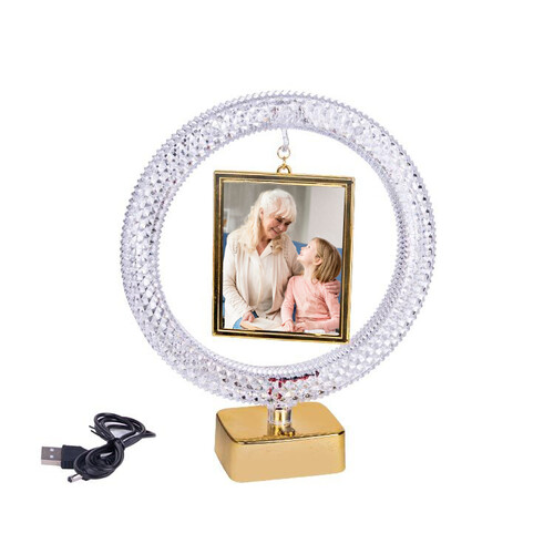 Led Işıklı Kristal Çember Fotoğraf Çerçevesi