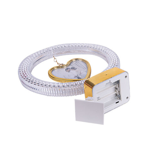 Led Işıklı Kristal Aşk Çemberi Fotoğraf Çerçevesi